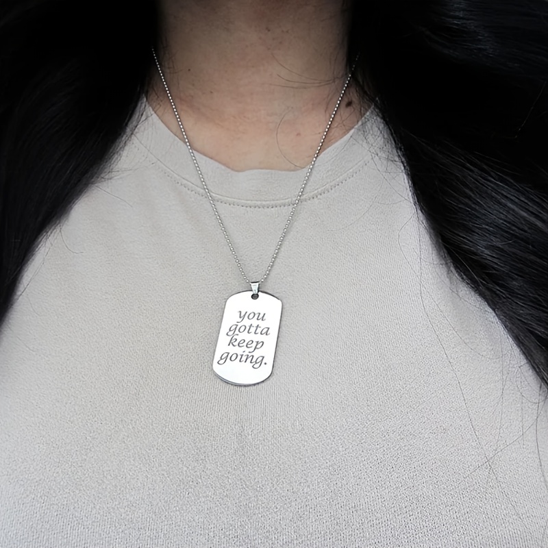 Custom Men's Army Dog Tag Pendant Identity Necklace Engraved Stainless Steel